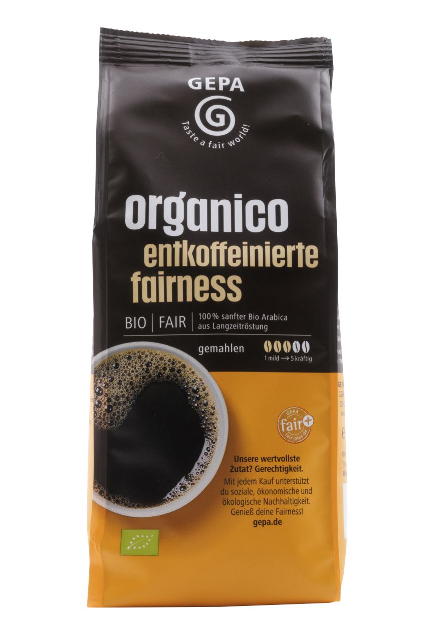 Bio organico entkoffeinierte fairness