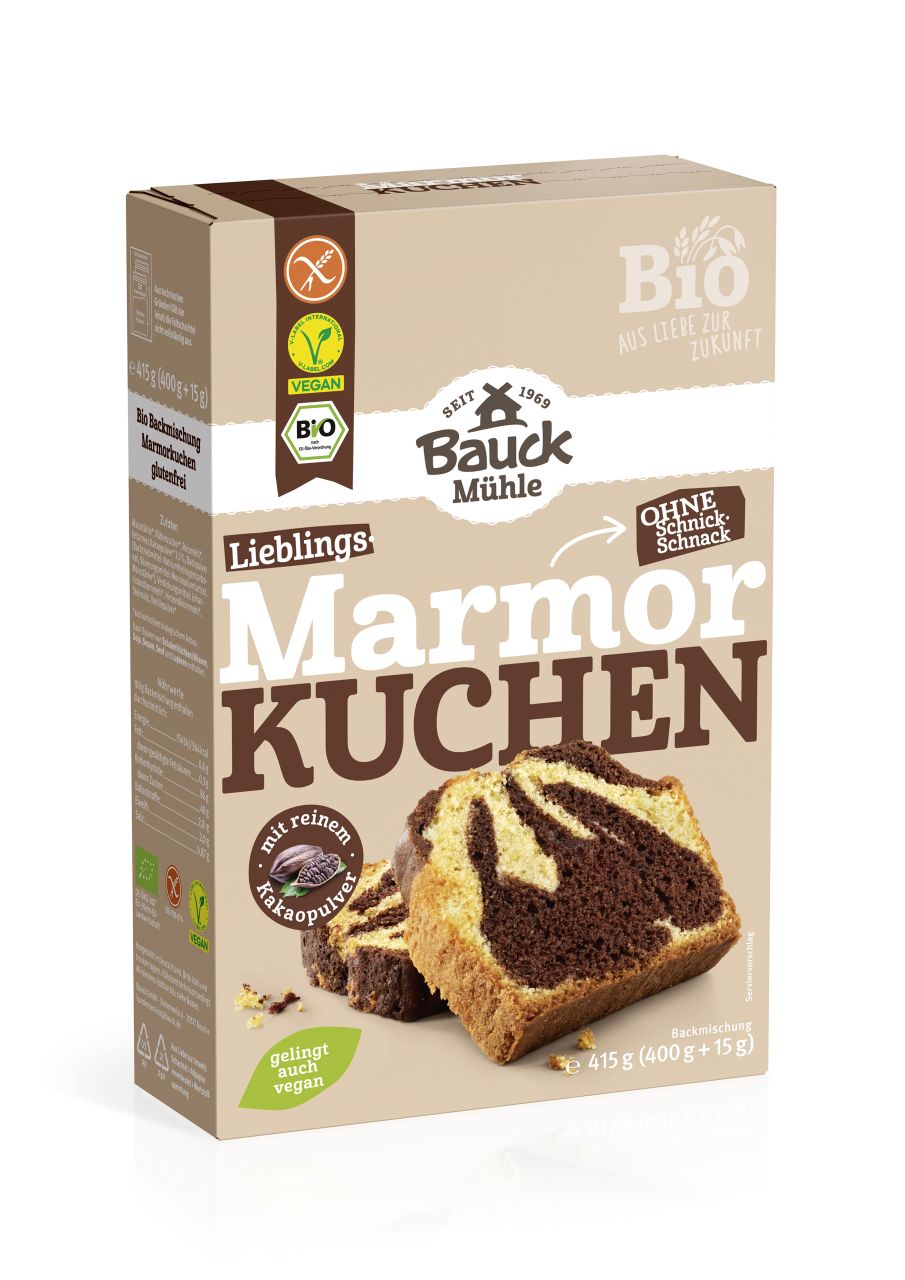 Marmorkuchen glutenfrei Bio
