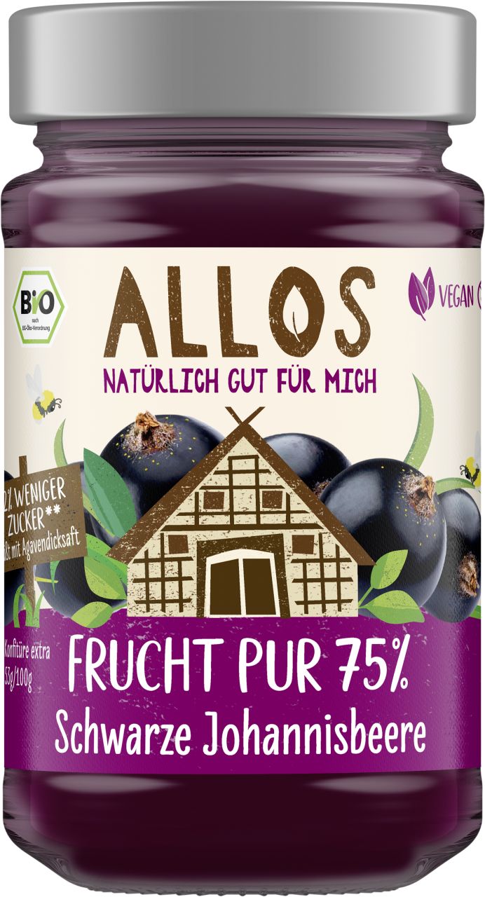 Frucht Pur 75% Schwarze Johannisbeere