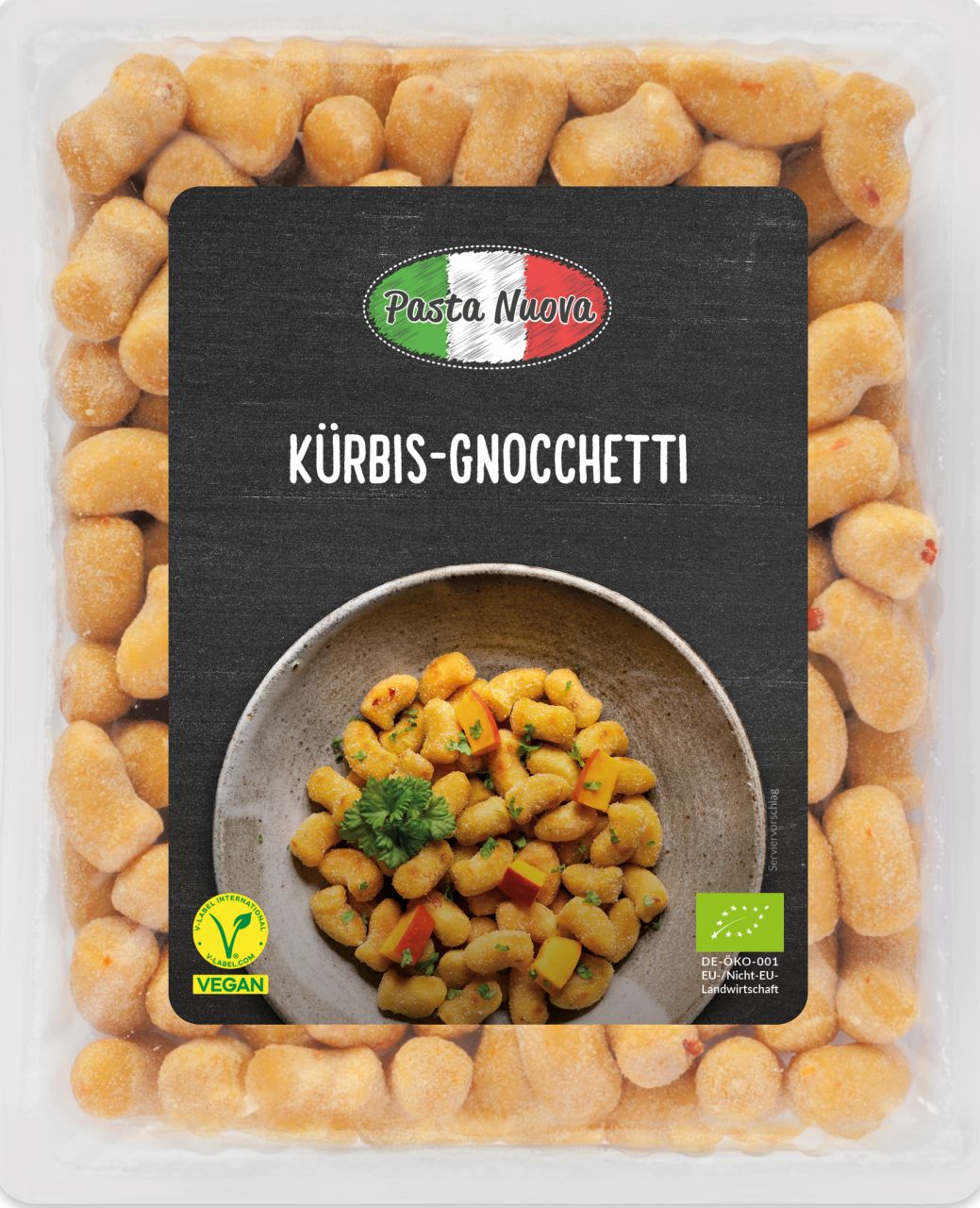 Frische Gnocchetti zucca mit Kürbis