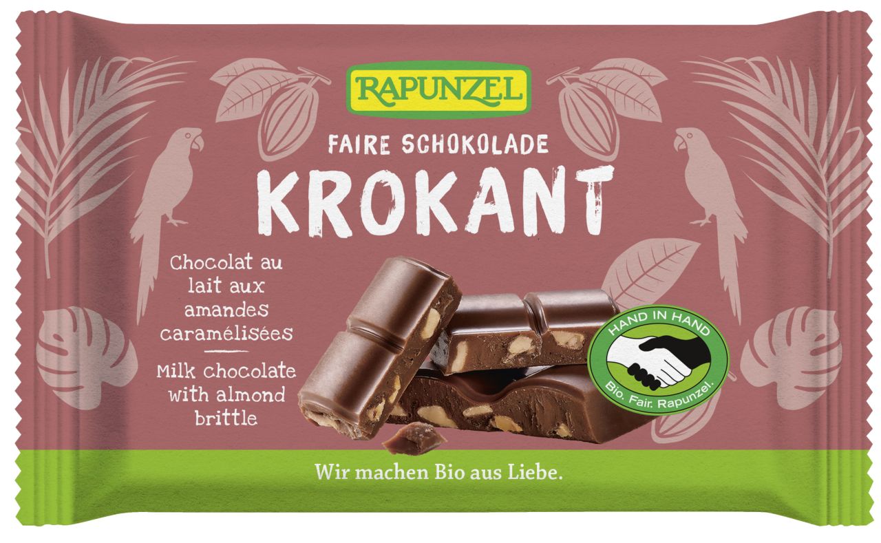 Vollmilch Schokolade mit Mandelkrokant HIH