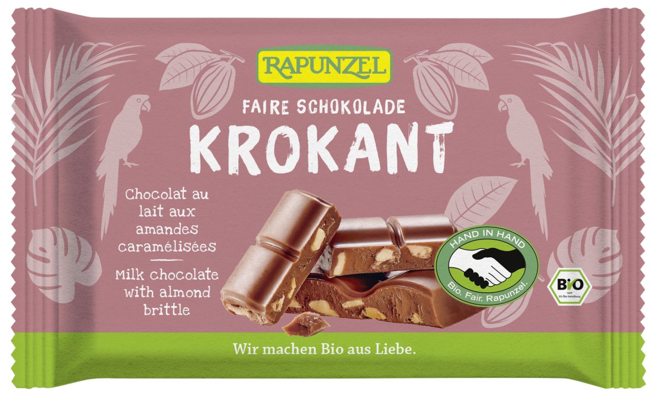 Vollmilch Schokolade mit Mandelkrokant HIH