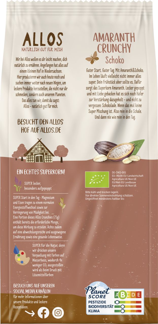 Amaranth Crunchy Schoko