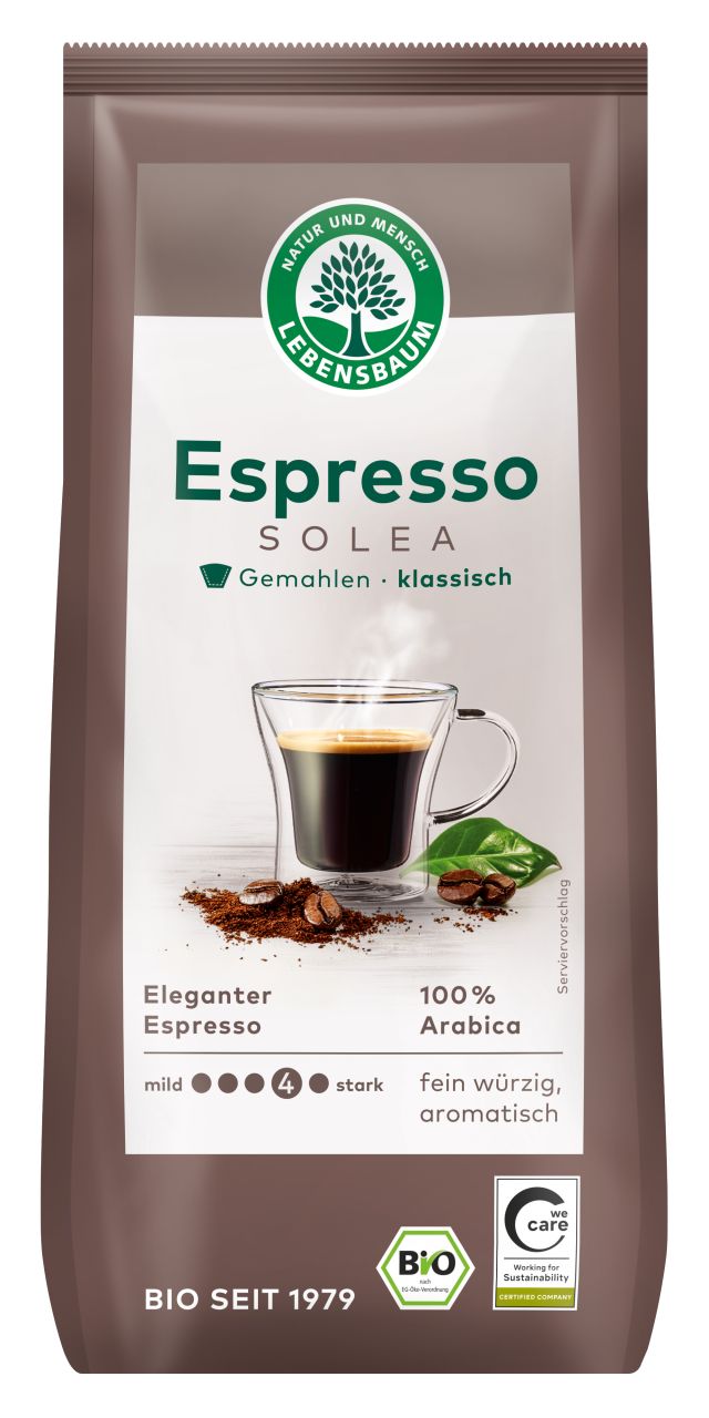 Espresso Solea, gemahlen
