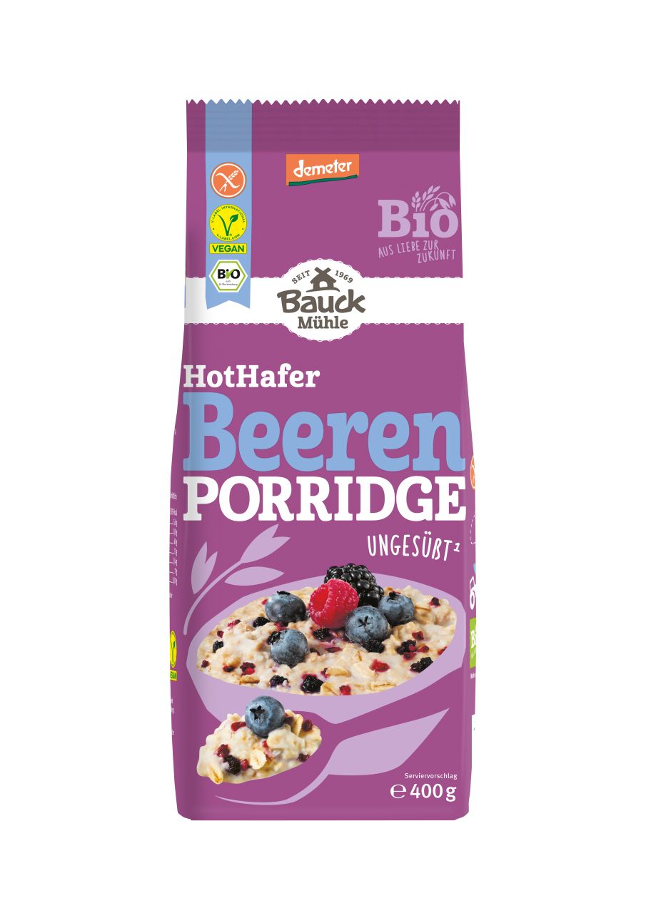 Hot Hafer Beeren Porridge