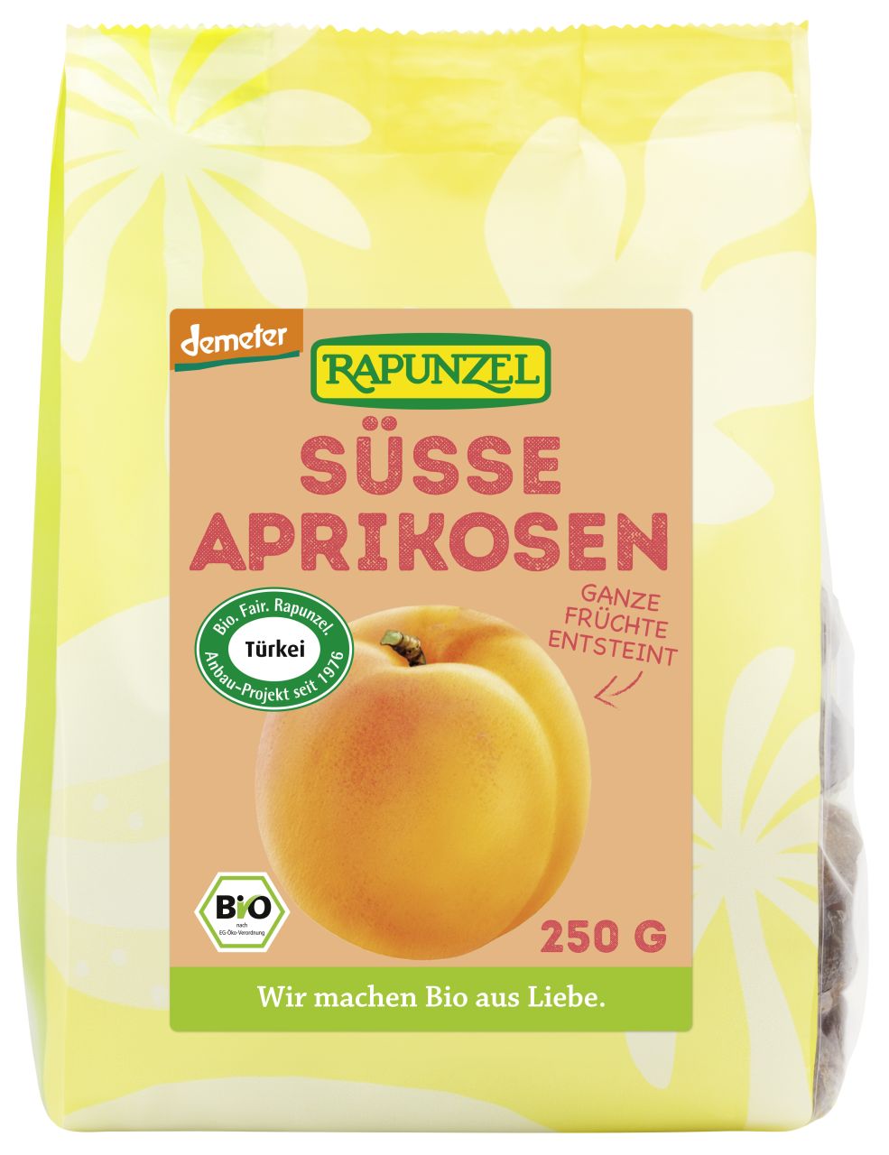 Aprikosen süß, ganz, entsteint, Projekt, demeter