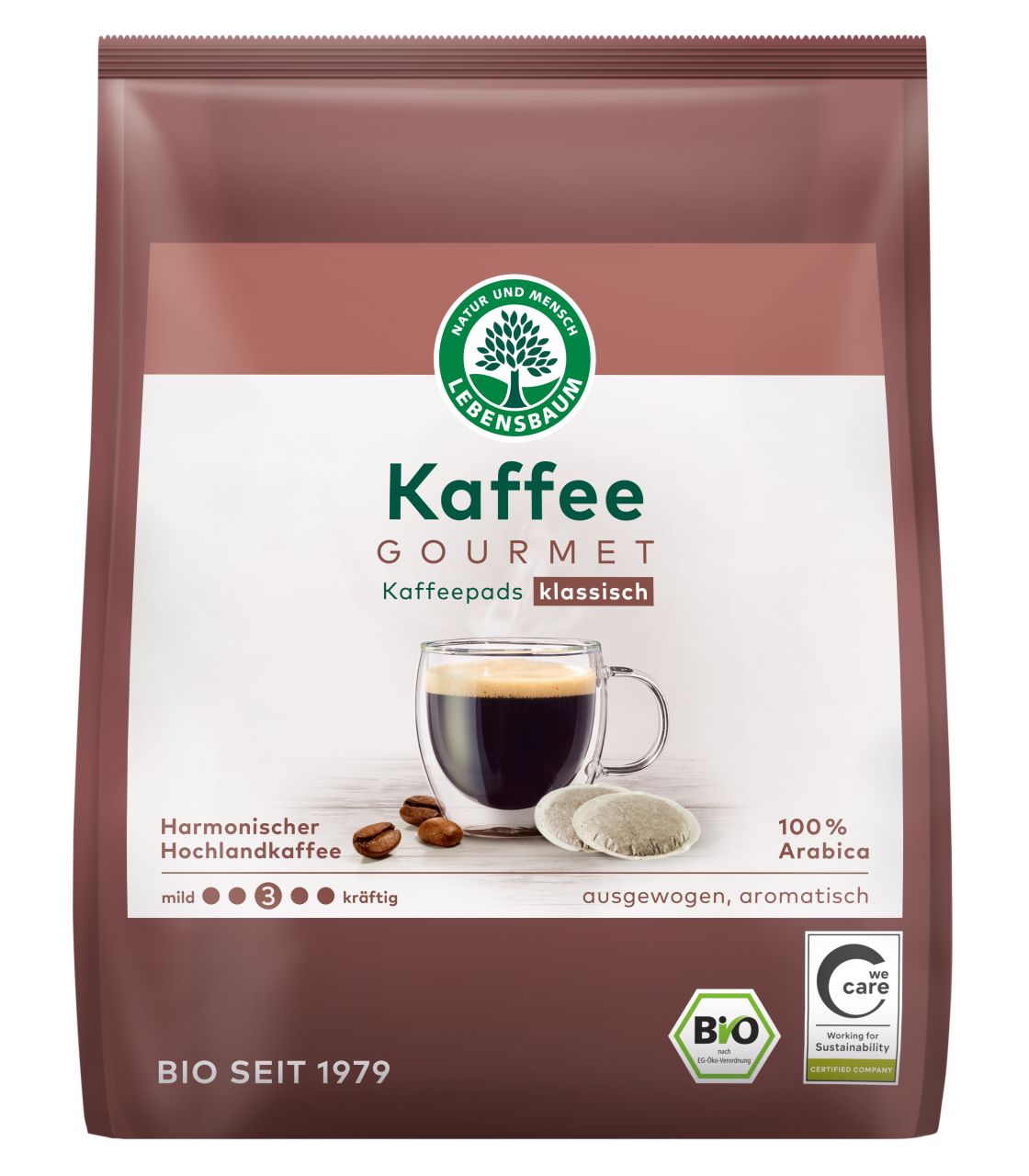 Kaffee Gourmet, Kaffeepads, klassisch