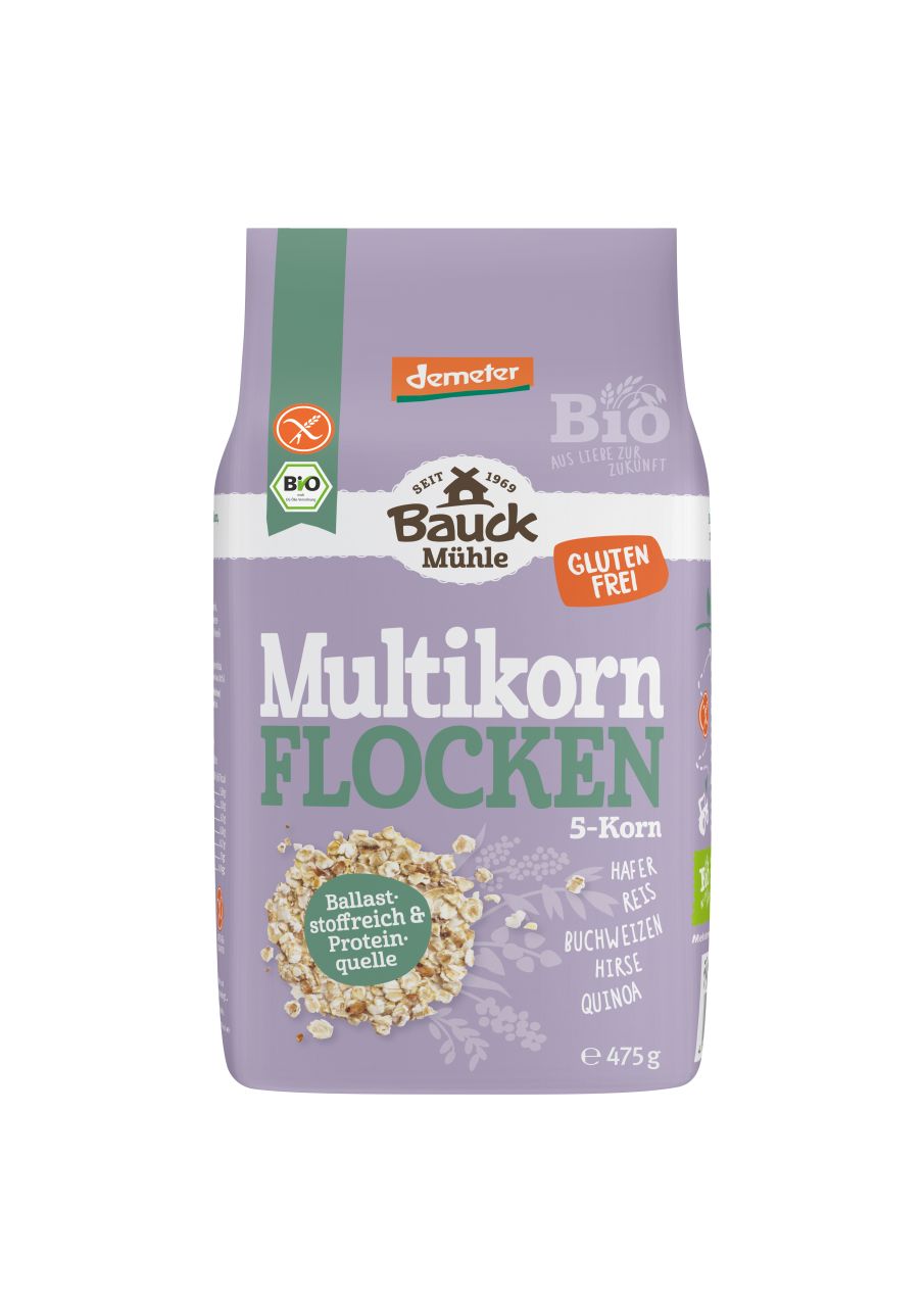 Multiflocken 5-Korn Demeter glutenfrei