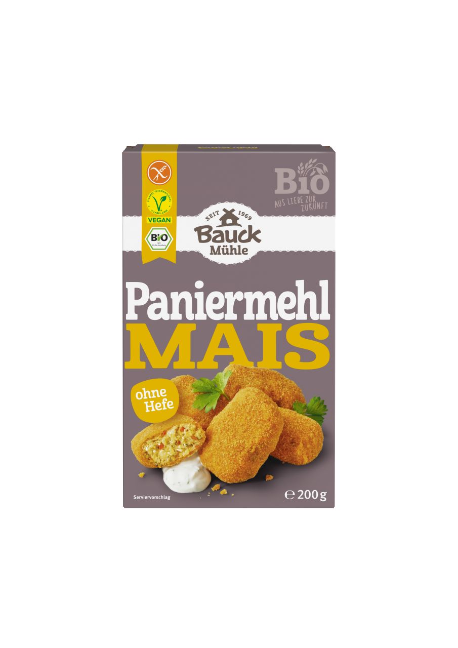 Mais Paniermehl ohne Hefe glutenfrei Bio