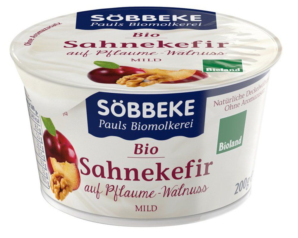Bio Sahnekefir mild auf Pflaume-Walnuss