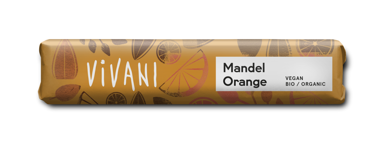 Mandel Orange Rice Choc Riegel