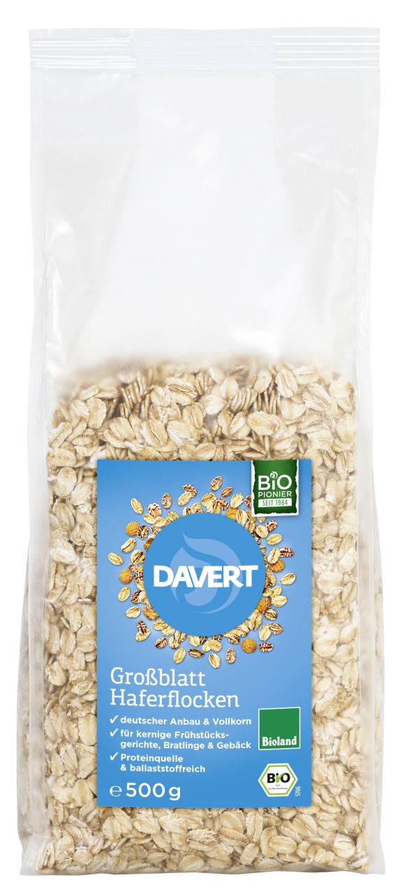 Großblatt Haferflocken Bioland, 500g