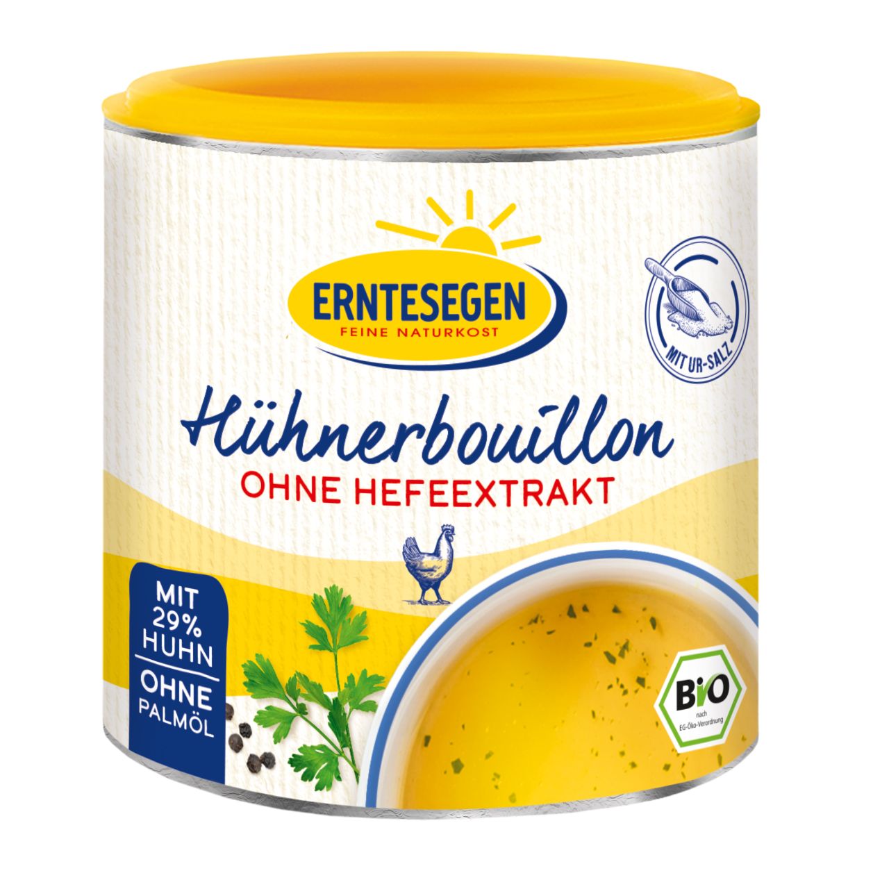 Hühnerbouillon ohne Hefeextrakt