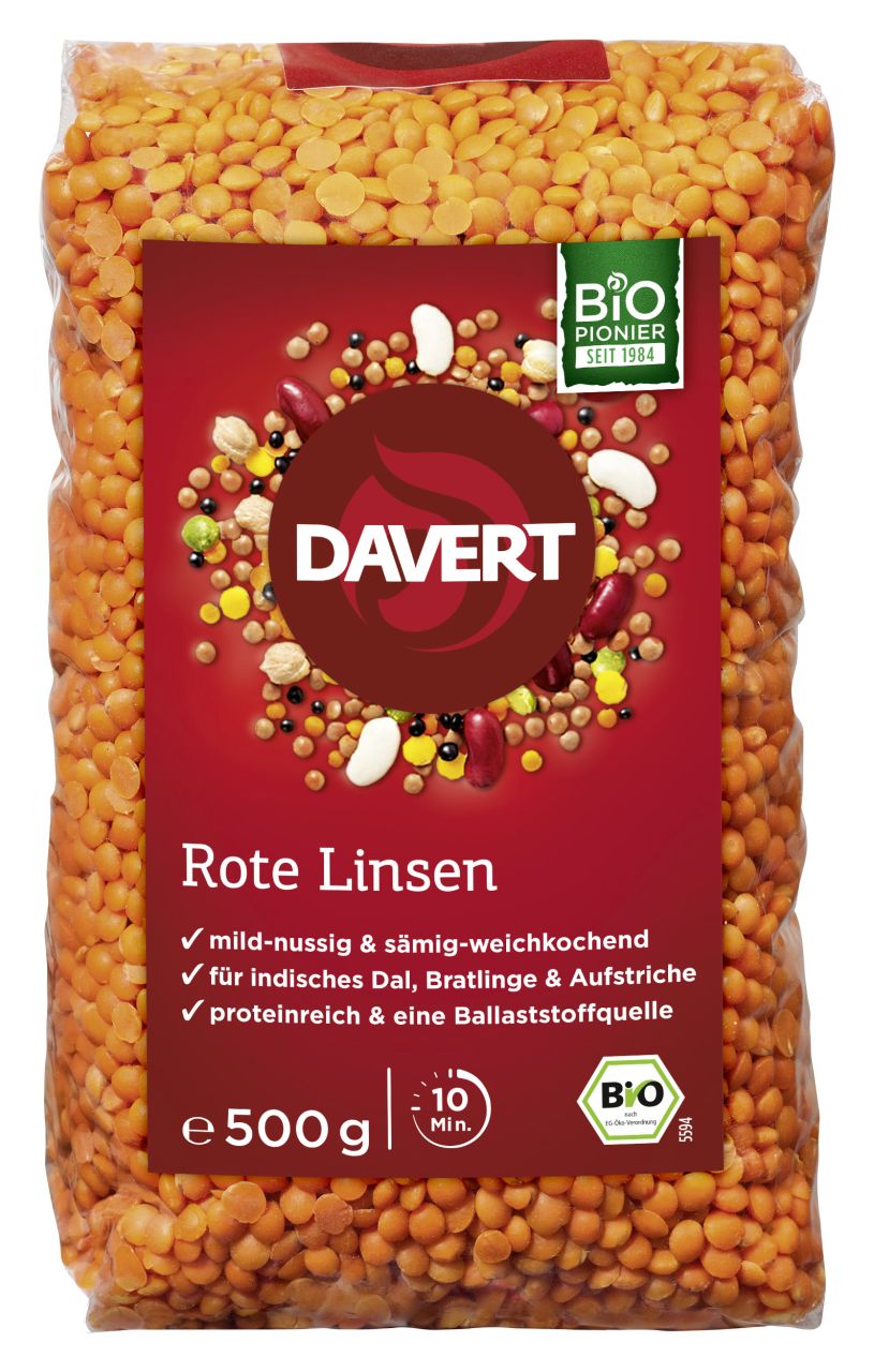 Rote Ganze Linsen 500g