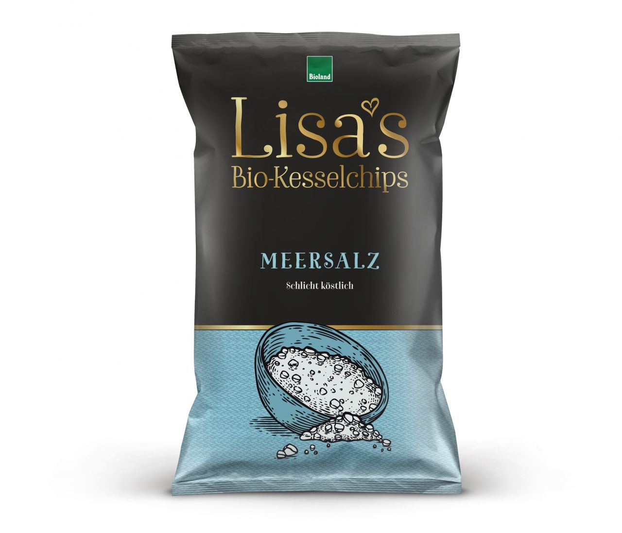 Lisas Bio-Kesselchips Meersalz 125g