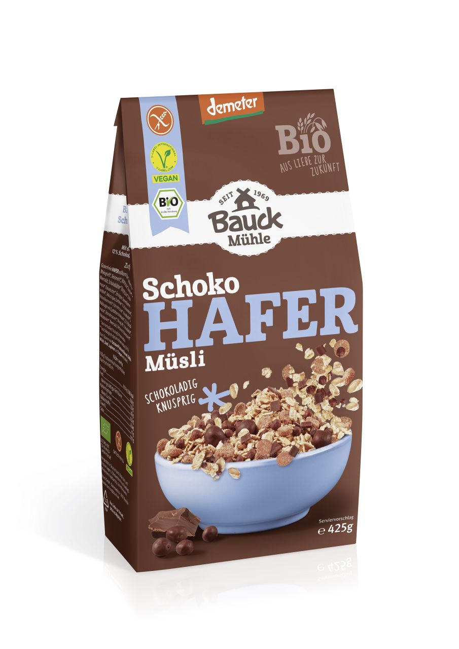 Hafer Müsli Schoko glutenfrei Demeter