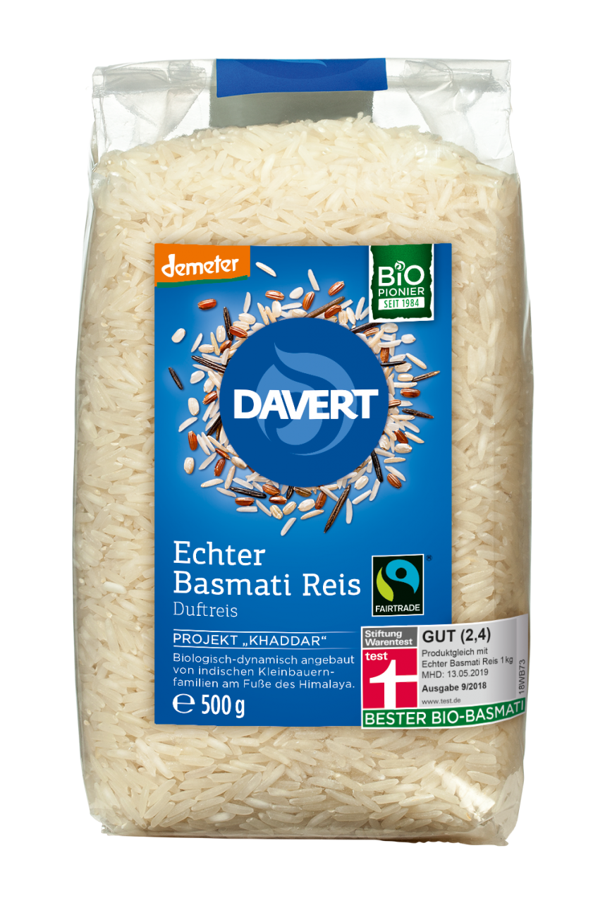demeter Echter Basmati Reis weiß Fairtrade 500g