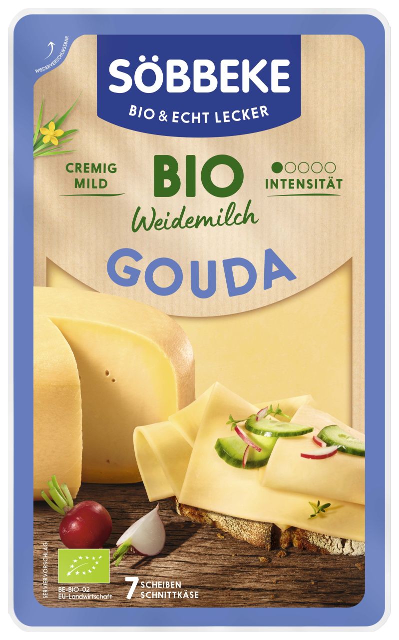 Bio Weidemilch Gouda Scheiben