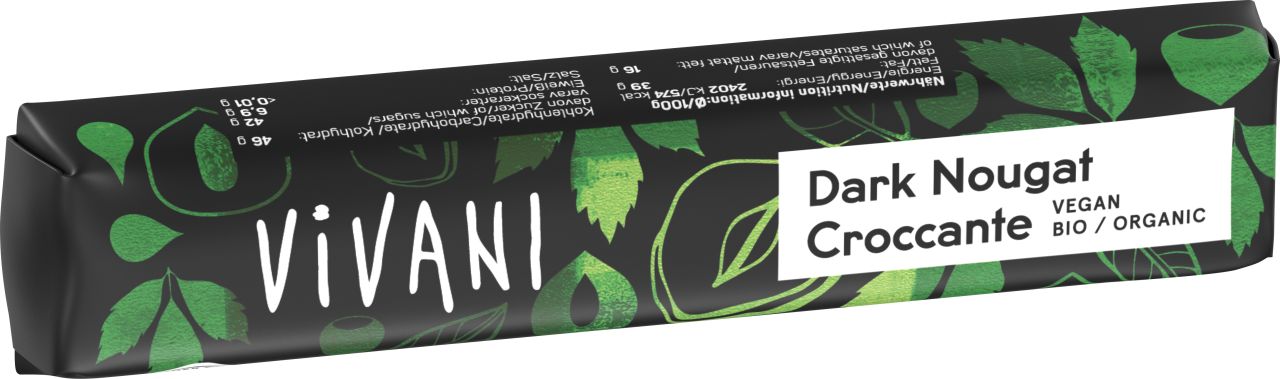 Dark Nougat Croccante Riegel