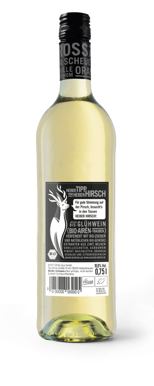 HEISSER HIRSCH - Tierisch guter Glühwein (weiß)