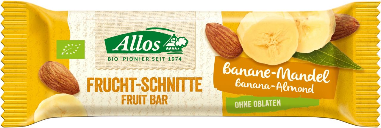 Frucht-Schnitte Banane Mandel