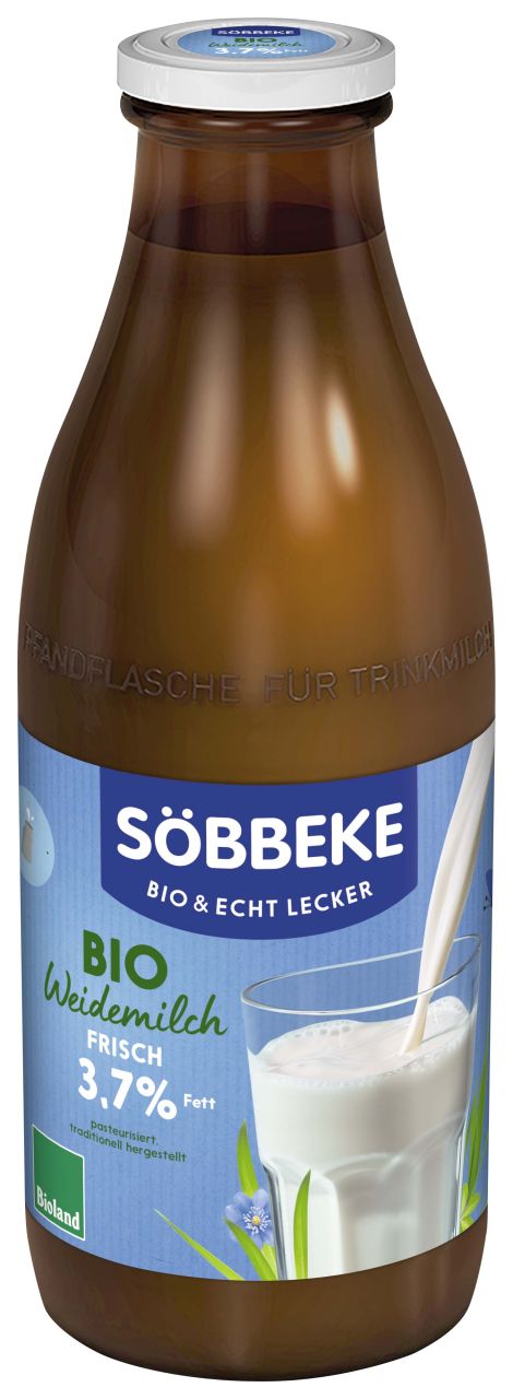 Frische Bio Weidemilch 3,7 % Fett