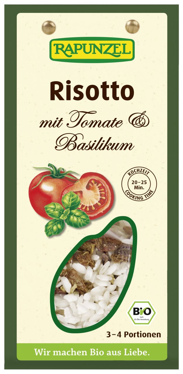 Risotto mit Tomaten & Basilikum