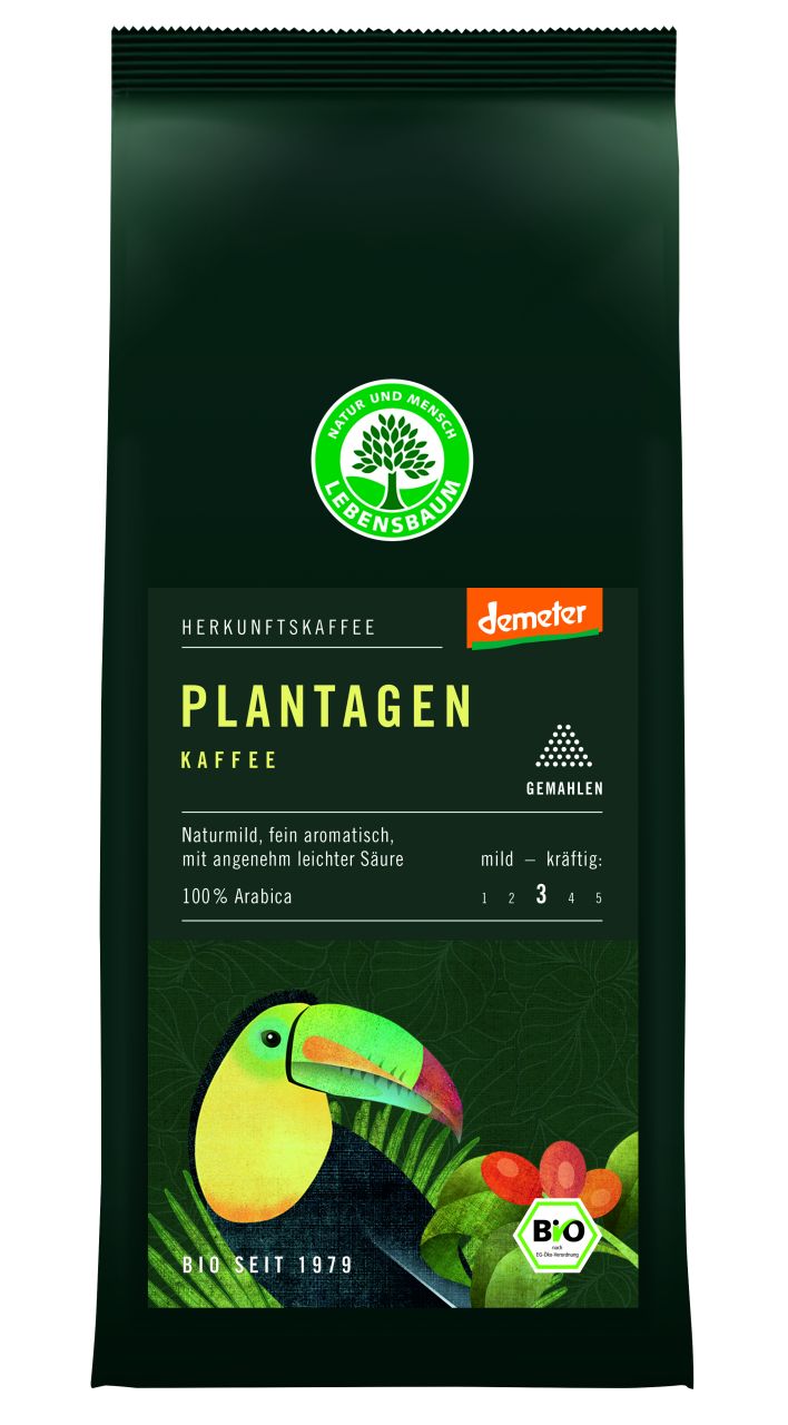 Plantagen Kaffee, gemahlen