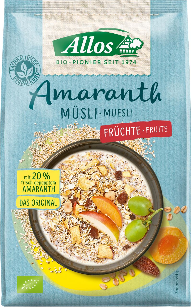 Amaranth Früchte Müsli