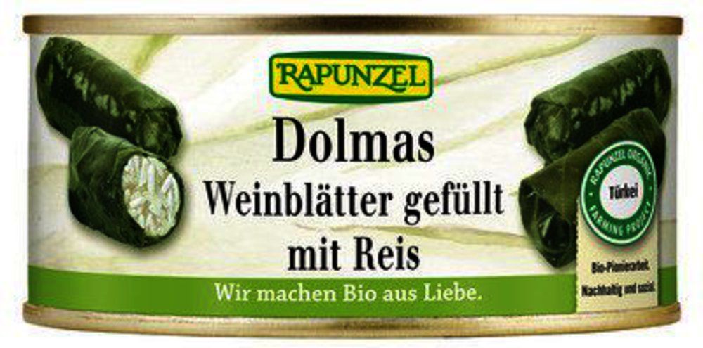Dolmas Weinblätter gefüllt mit Reis, Projekt