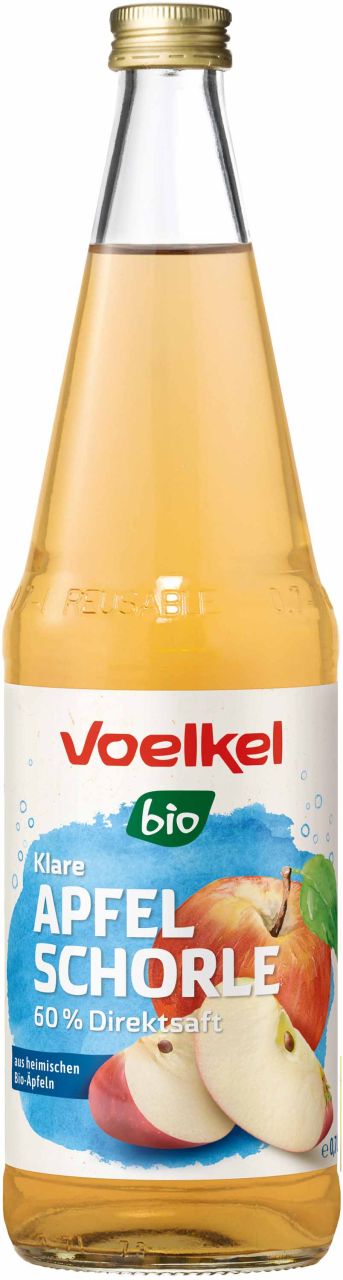 Klare Apfel-Schorle