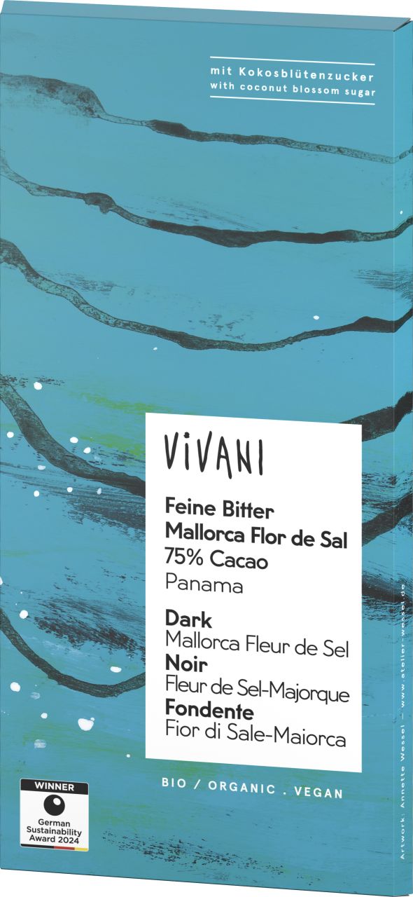 Feine Bitter Mallorca Flor de Sal 75% Cacao Panama
