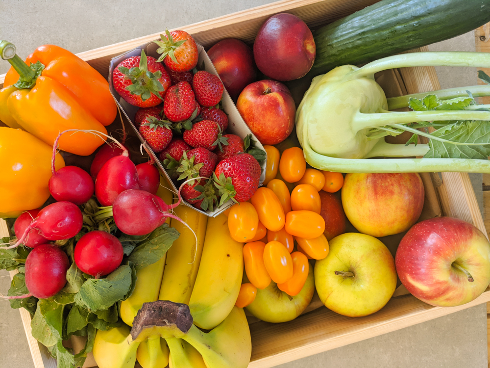 Obst & Gemüse Snackkiste Angebote Neues & Regionales Speisekammer