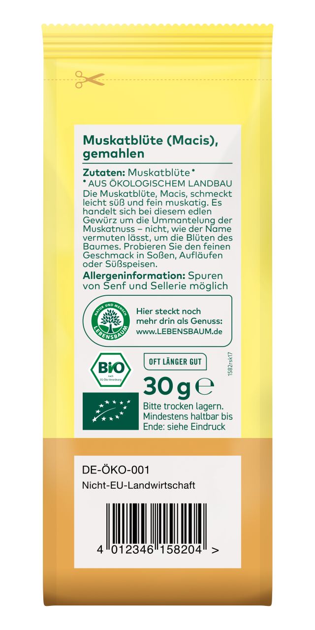 Muskatblüte (Macis), gemahlen