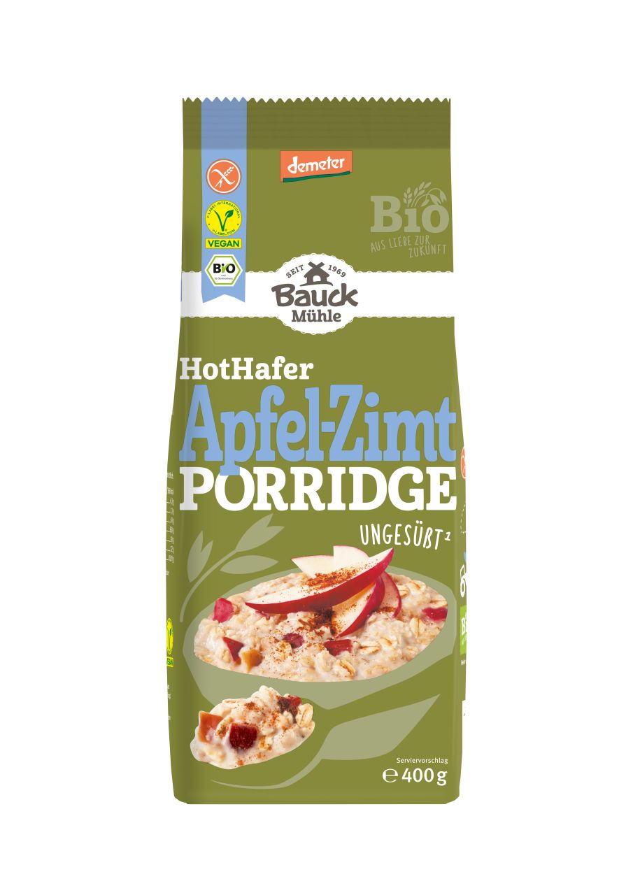 Hot Hafer Apfel-Zimt glutenfrei Demeter