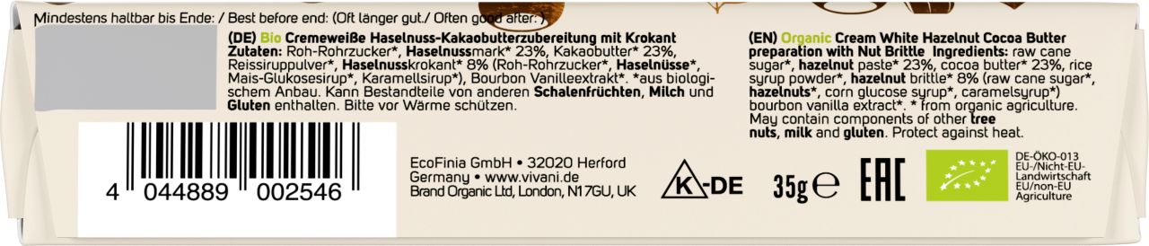 White Nougat Crisp Riegel