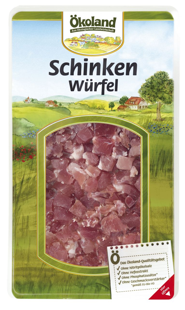Schinkenwürfel fein geschnitten & geräuchert