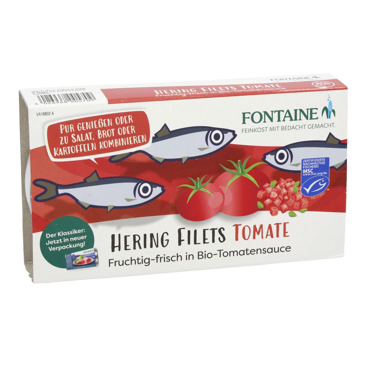 Heringsfilets in Bio-Tomatensauce