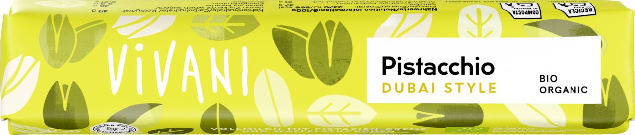 Pistacchio "Dubai Style" Schokoriegel